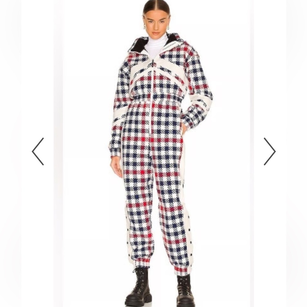 Perfect Moment Star Gingham One Piece Ski Suit
